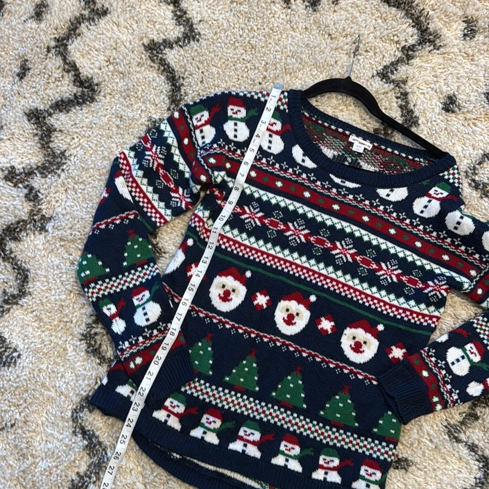 CHRISTMAS UGLY SWEATER SANTA TREE SNOWMAN UNISEX SIZE M ORDER PRIOR TO 12/10 🌲🎅 - Picture 6 of 8